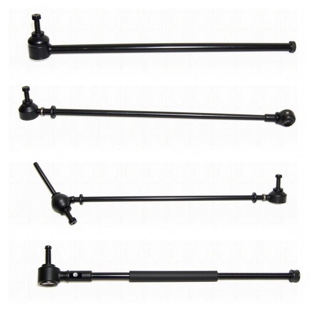 Different designs of derby tie rods for various vehicles