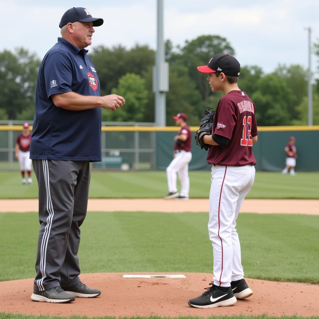 UMass Baseball Camp Pitching Instruction