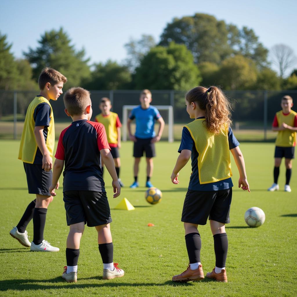 Football Training with Umpire Timer