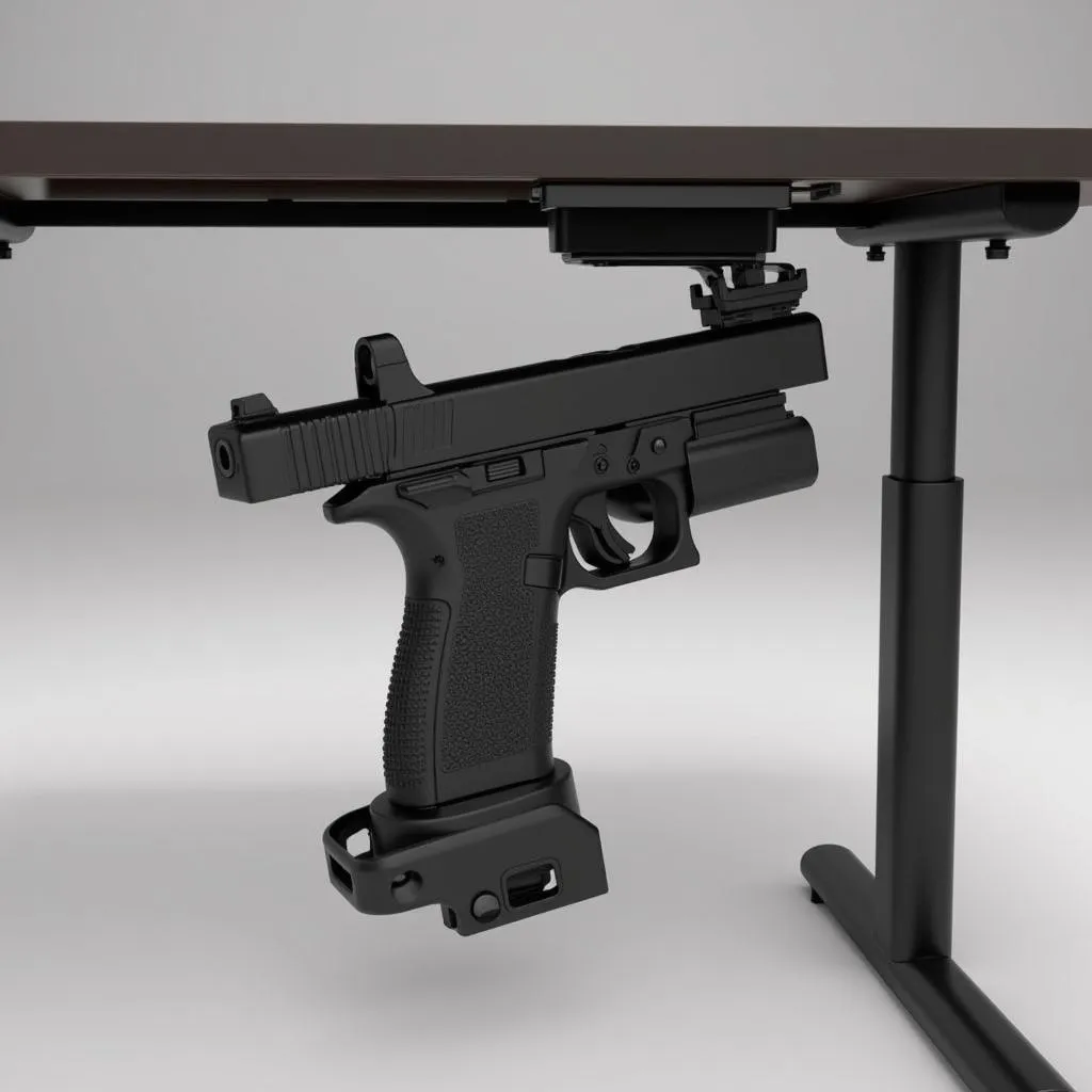 Under Desk Gun Holder