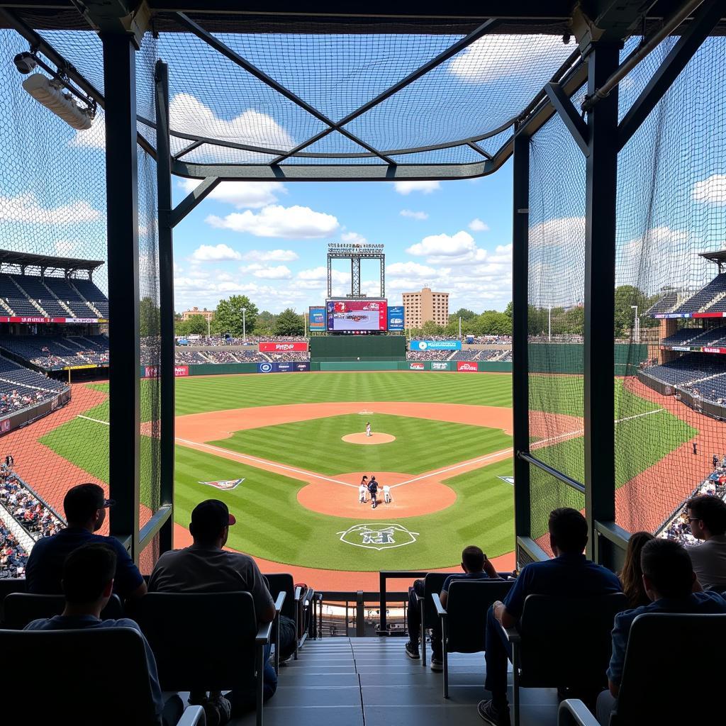 Elevated View from Upper Deck Batting Cage