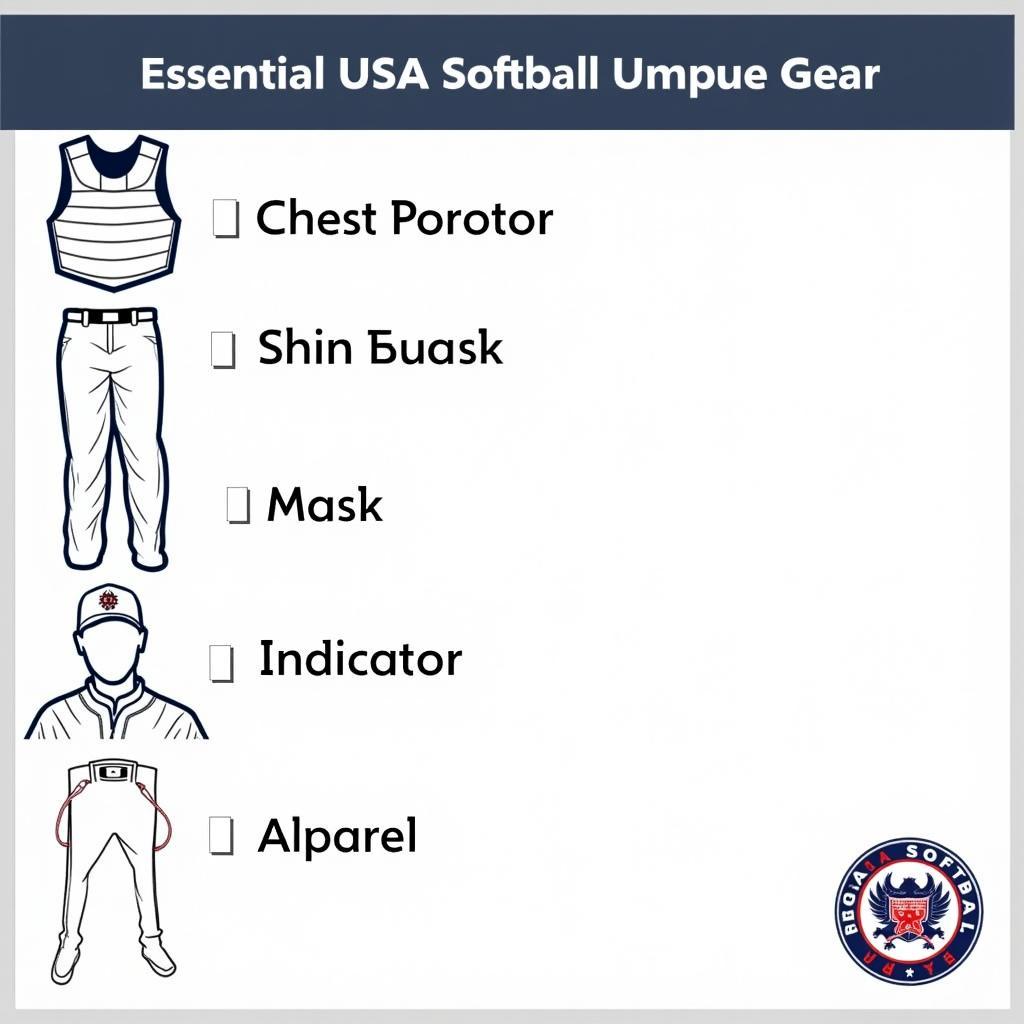 USA Softball Umpire Gear Checklist