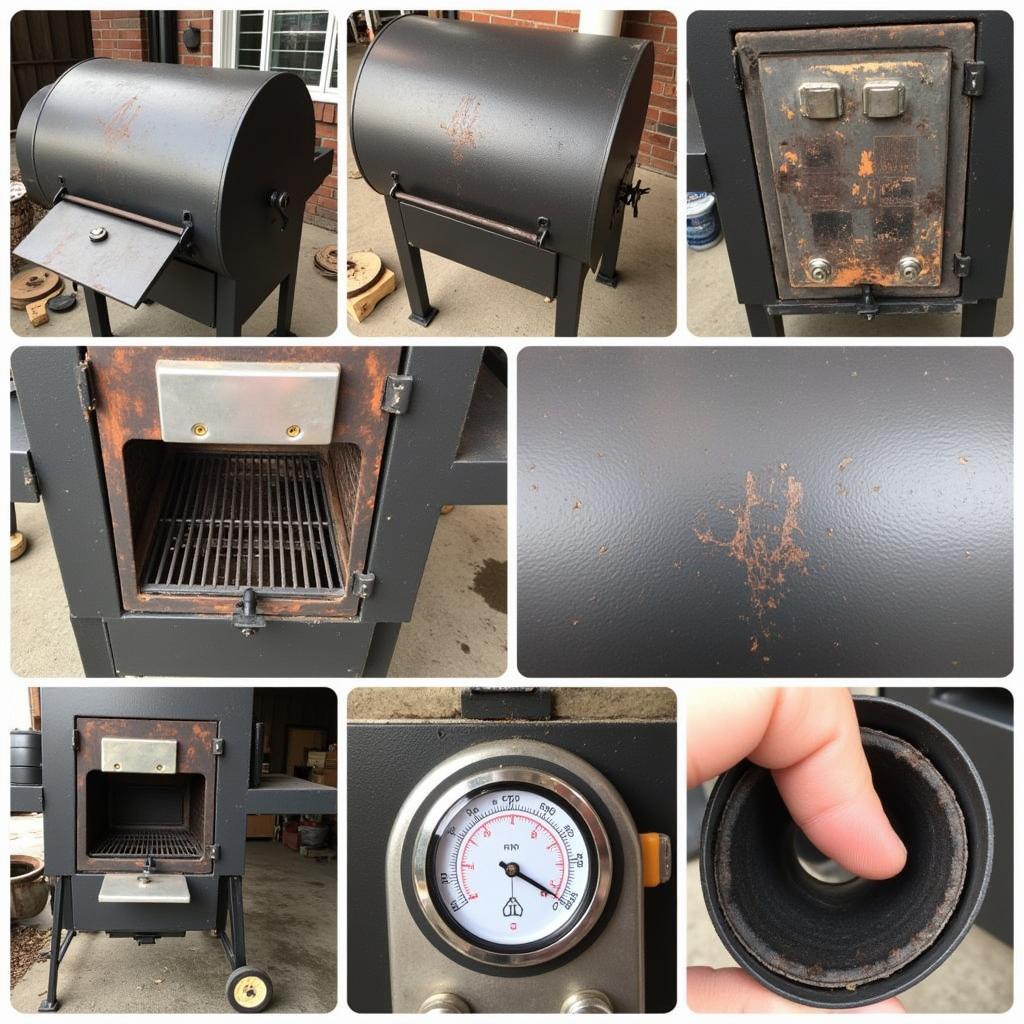 Inspecting a Used Reverse Flow Smoker