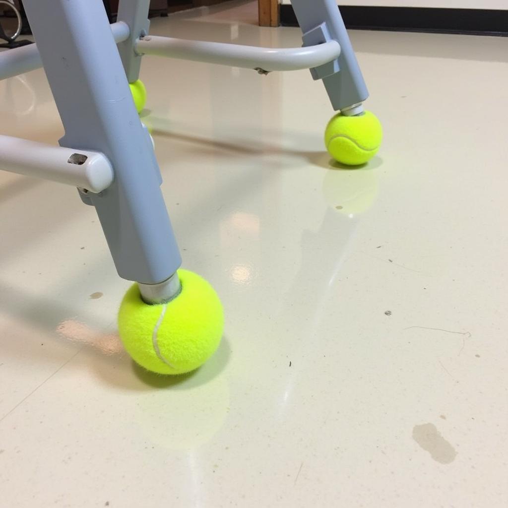 Tennis Balls on Walker Legs