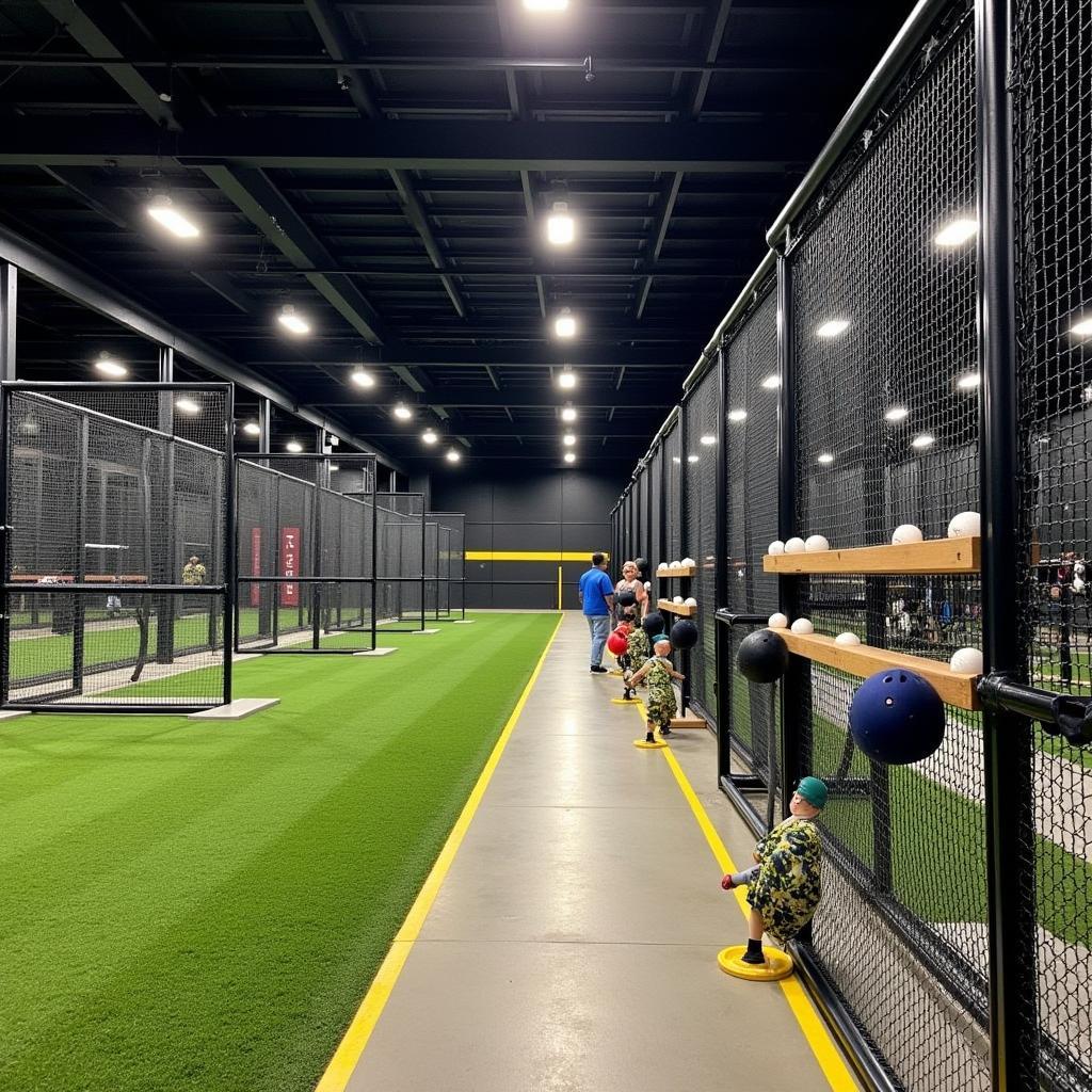 Modern batting cage facility in Vancouver WA