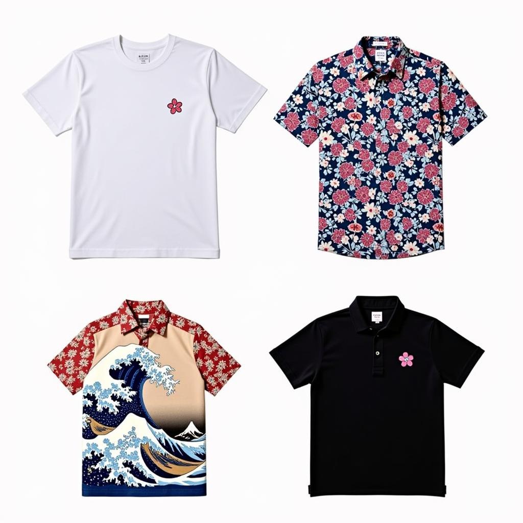 Variety of Cherry Blossom Shirt Styles