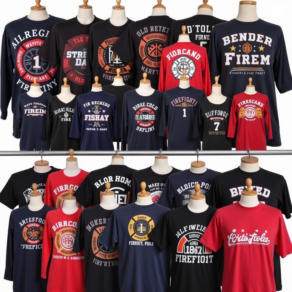 Different Styles of Firefighter Dad Shirts