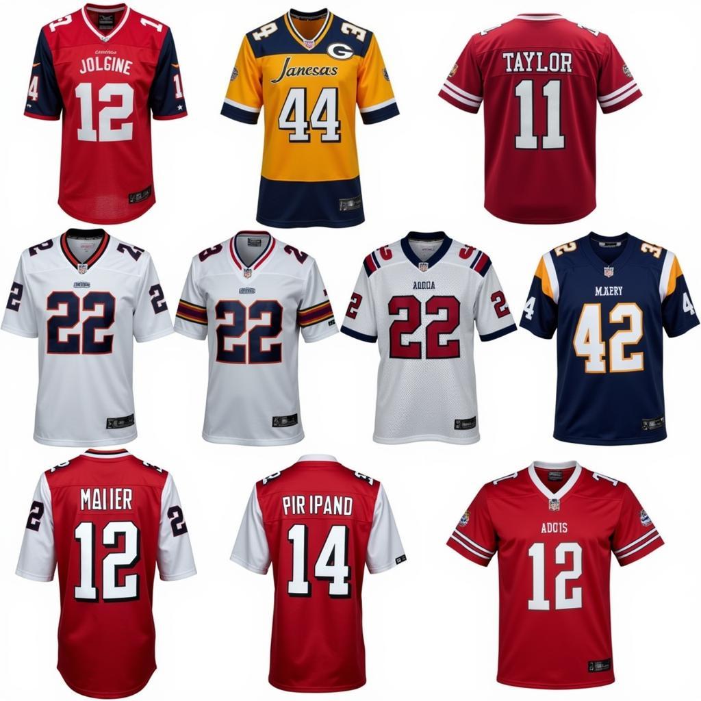 Different styles of Sean Taylor jerseys