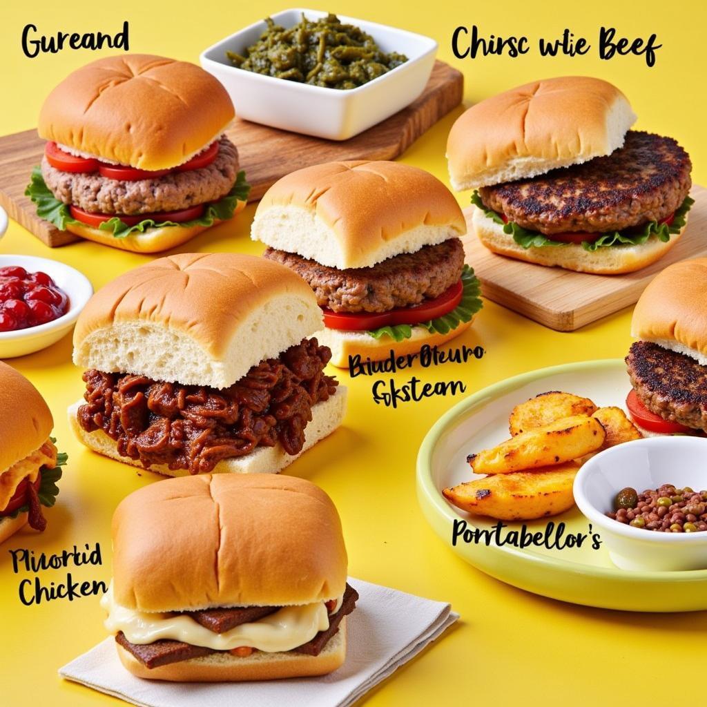 A Variety of Slider Fillings