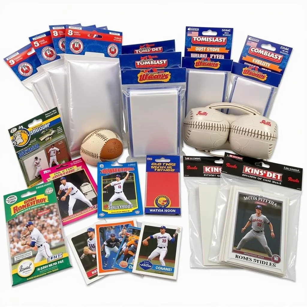 Different types of team bags for sports card organization