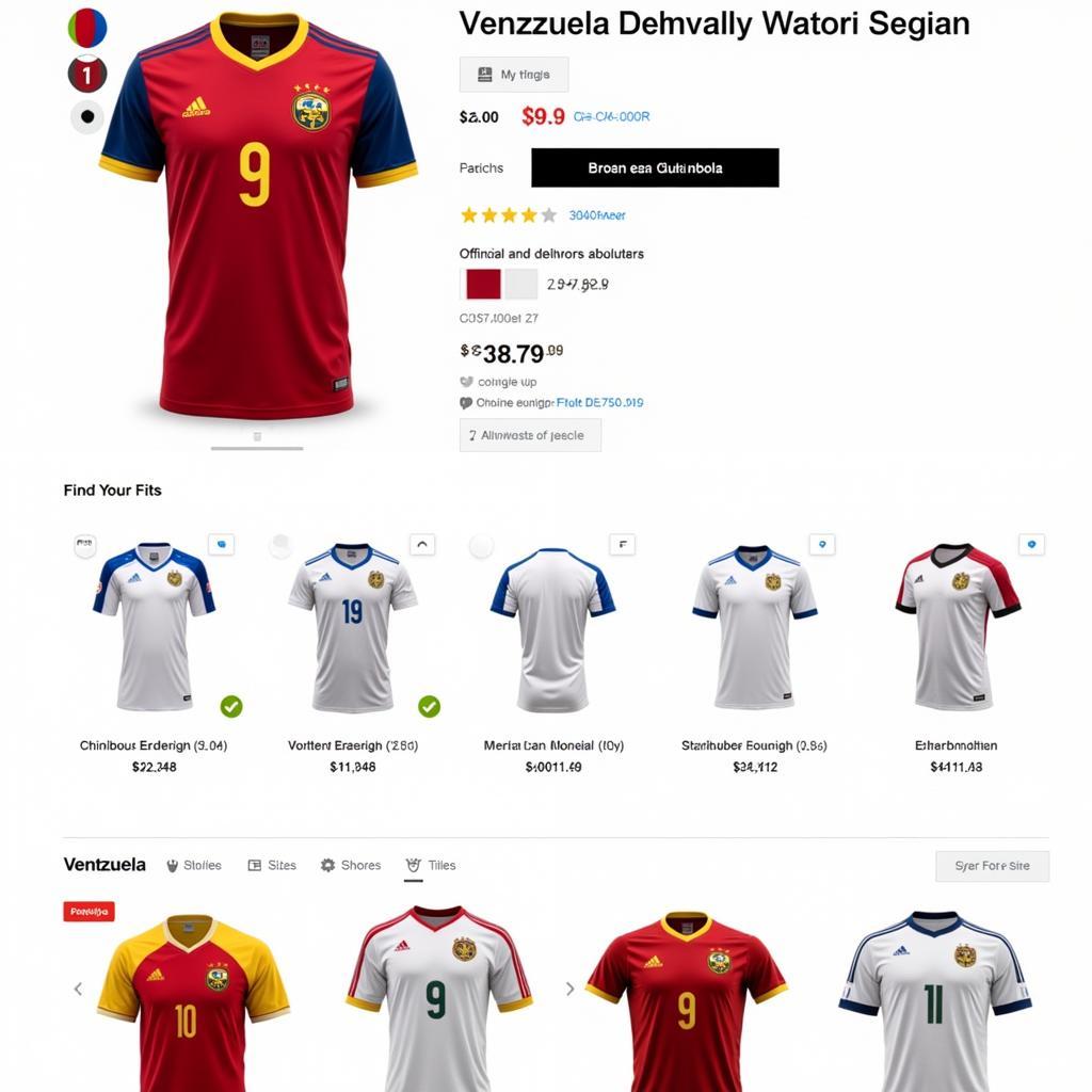 Venezuela Soccer Jersey Online Shop