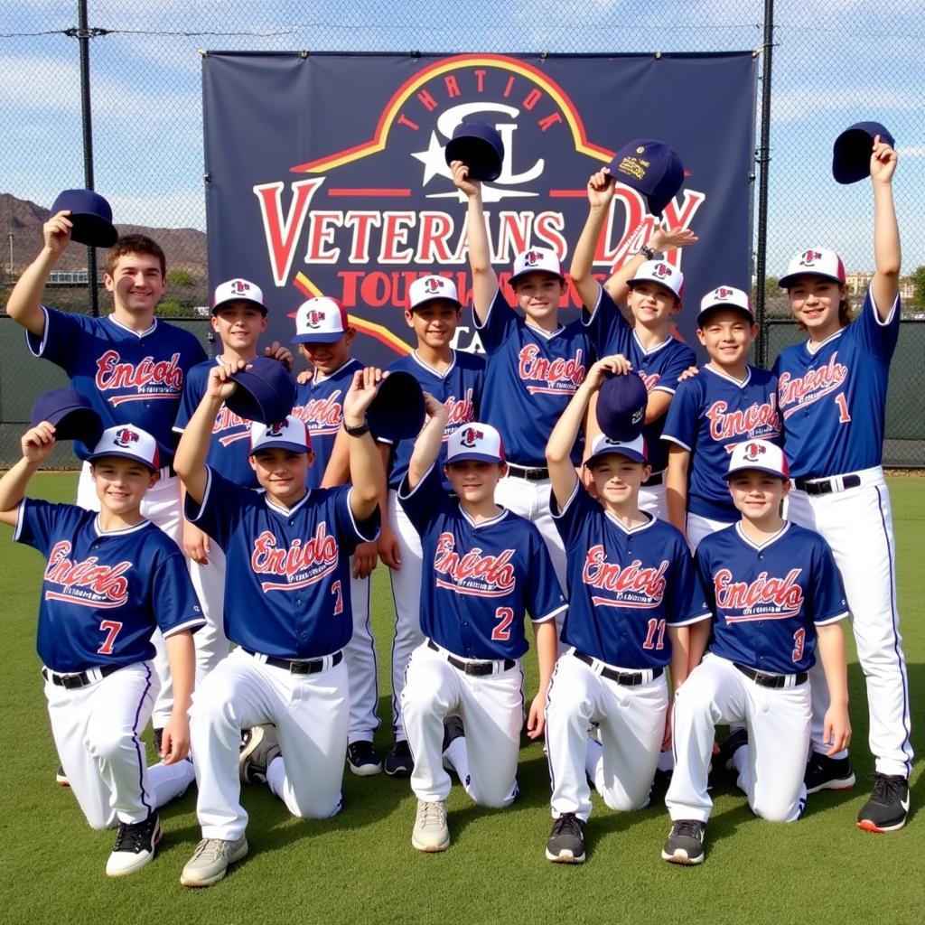 Team Photo at Veterans Day Baseball Tournament