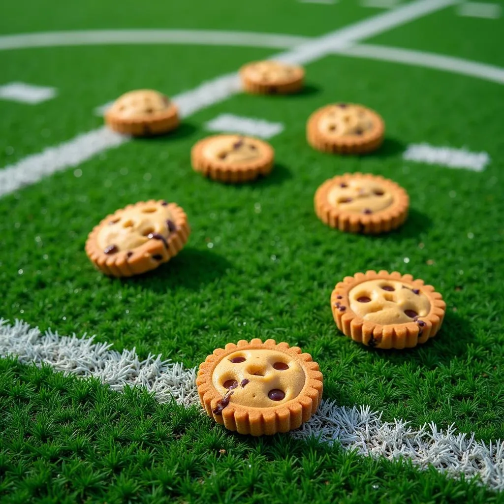 Vicente Cookies on Football Field