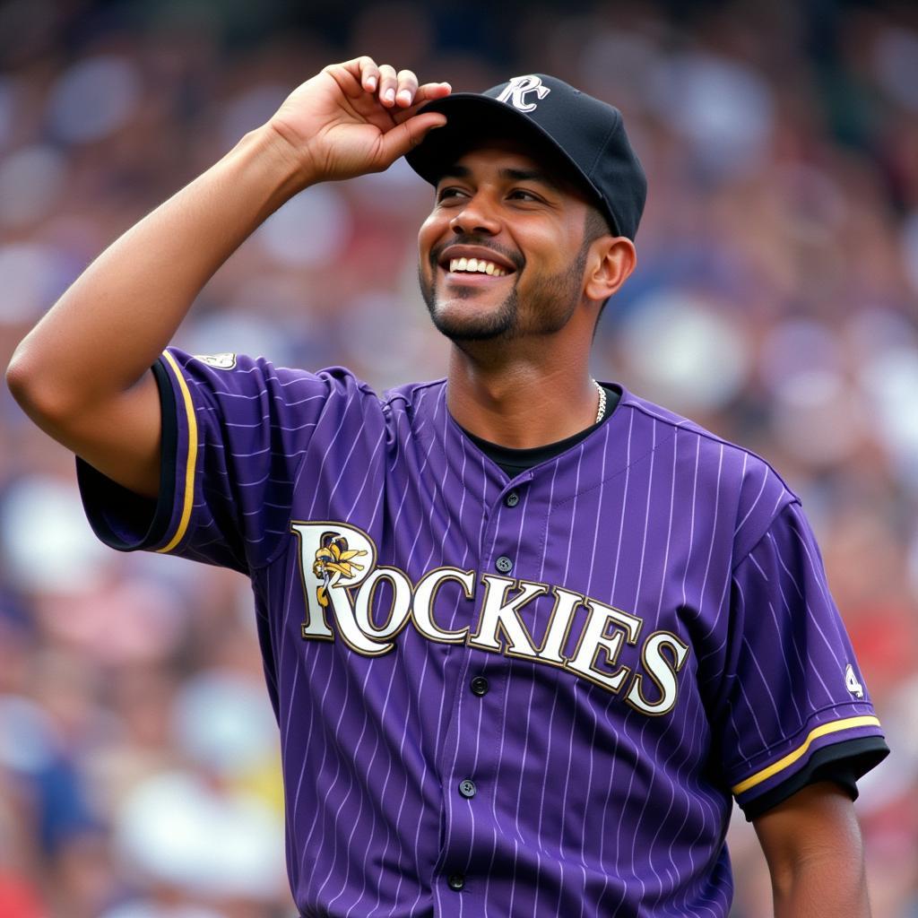 Vinny Castilla in his Colorado Rockies jersey