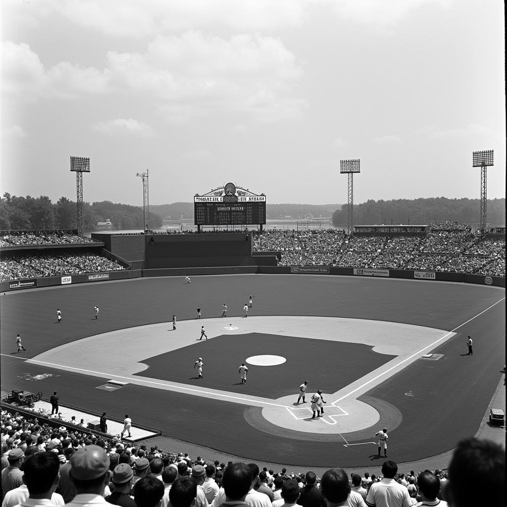 Vintage Baseball Game at Three Rivers Stadium