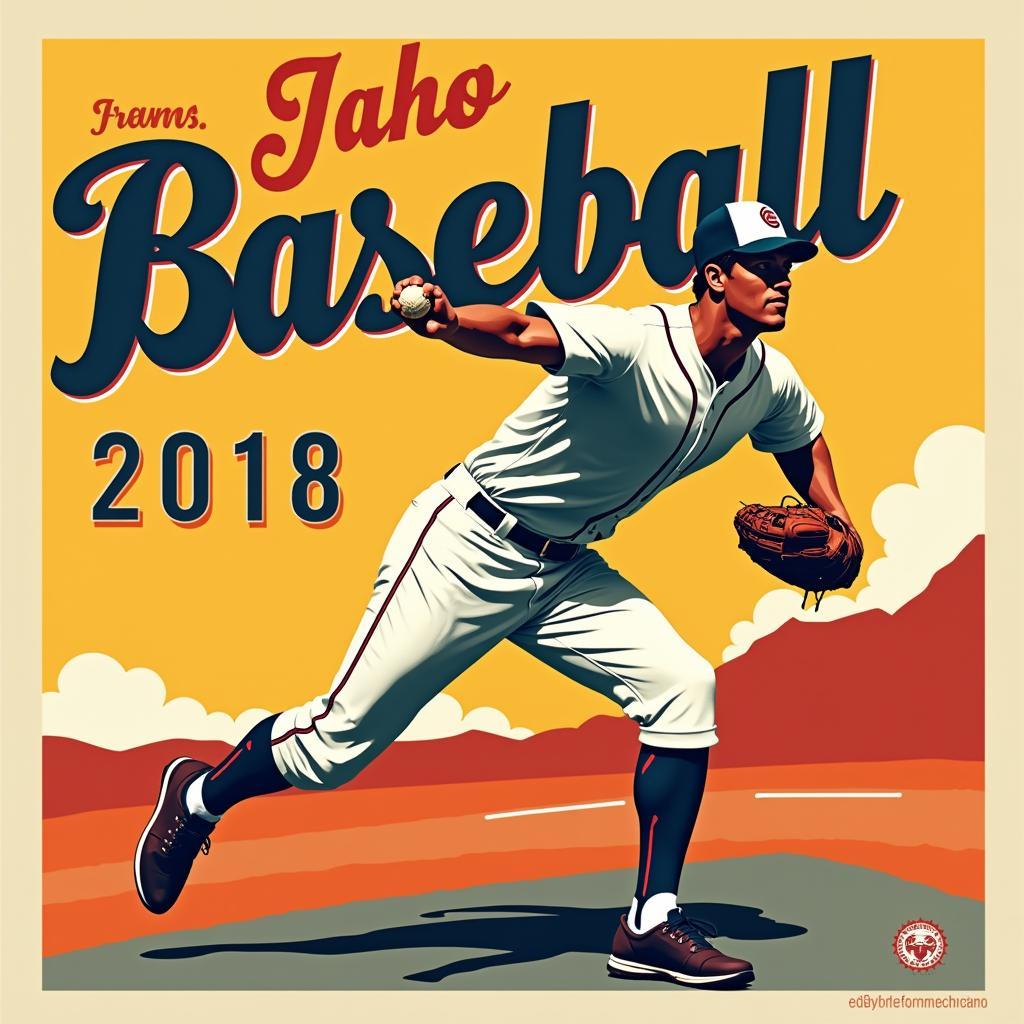 Vintage Baseball Poster