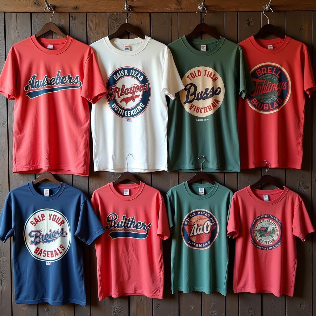 Collection of Vintage Baseball T-Shirts