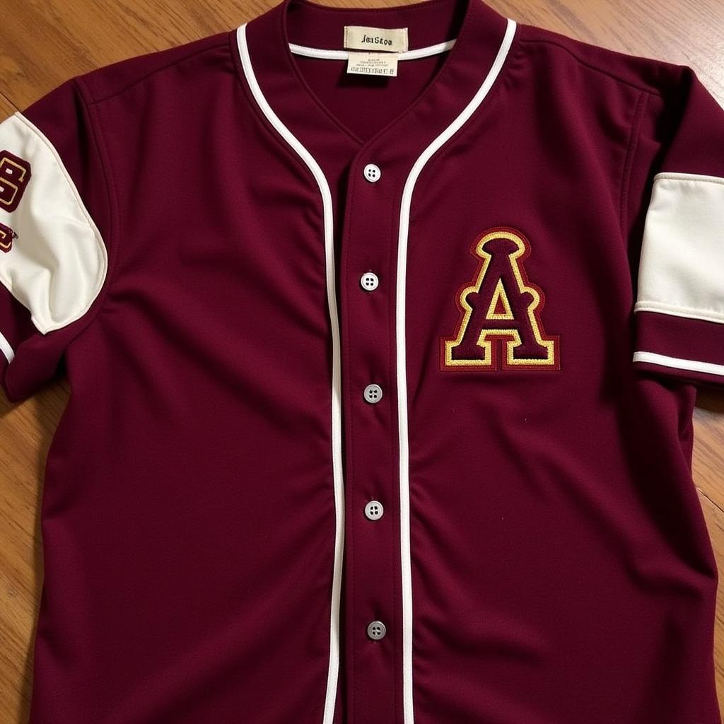 Vintage Burgundy Baseball Jersey