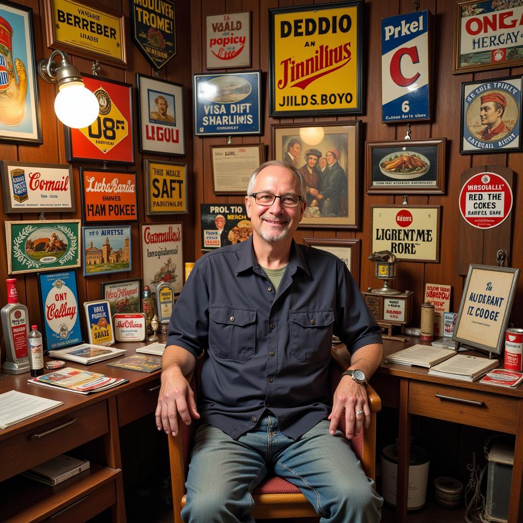 Vintage Cigarette Sign Collector