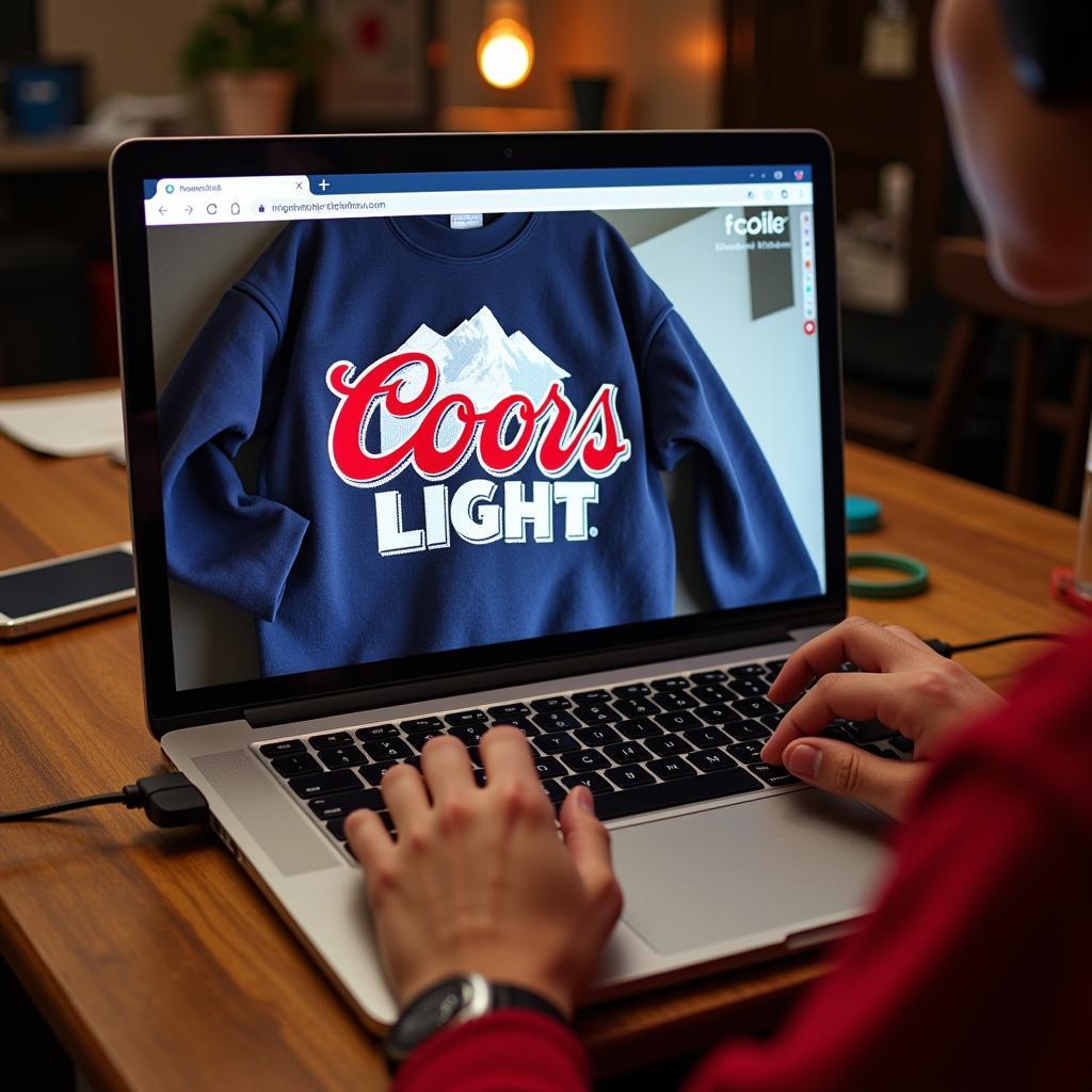 Searching for Vintage Coors Light Sweatshirts Online