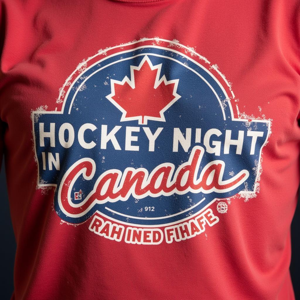 Vintage Hockey Night in Canada T-shirt Design