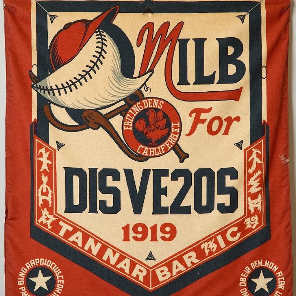 Vintage MLB Banner Celebrating World Series Victory