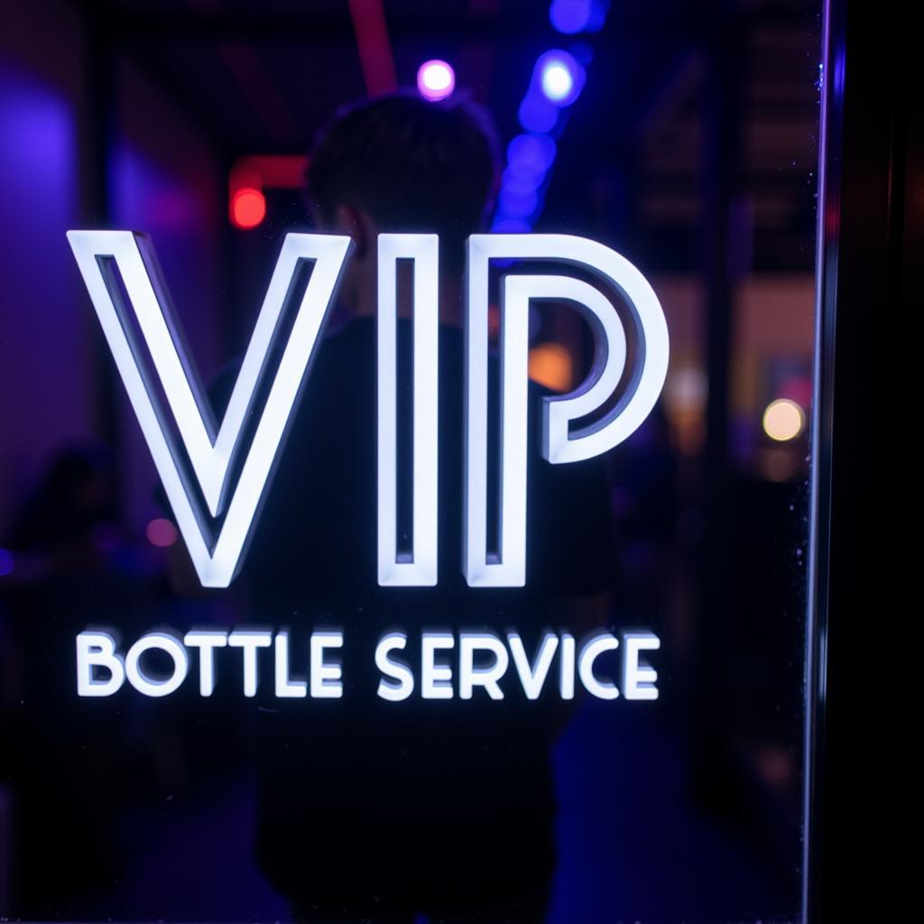 VIP Bottle Service Sign Ideas