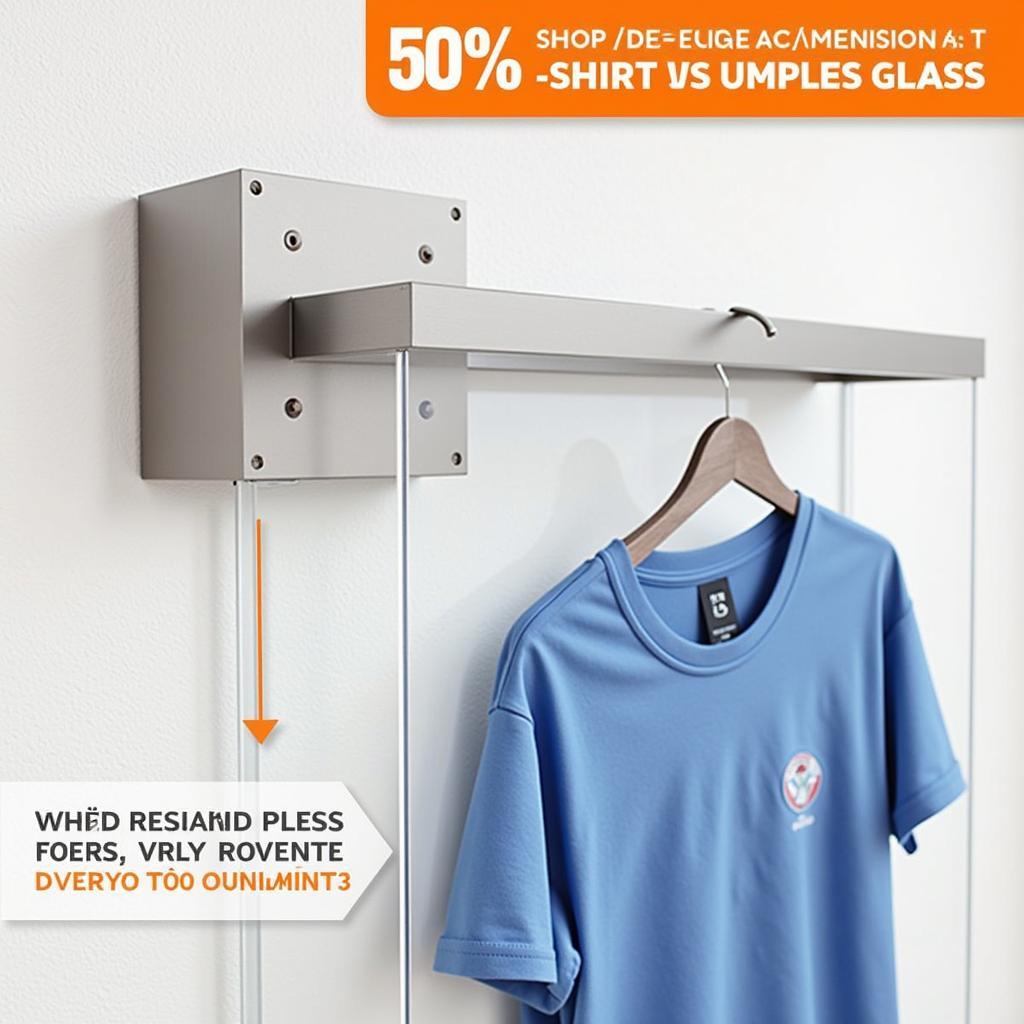 Wall-Mounted T-Shirt Display Case