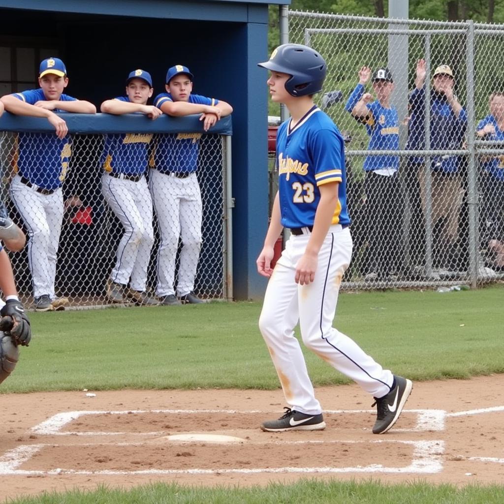 Waupun Warriors high school baseball game in action