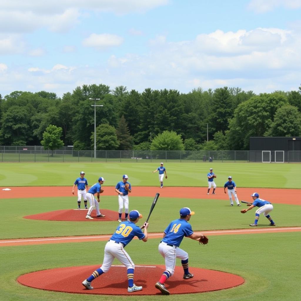 Wayzata Trojans Baseball Team Practice