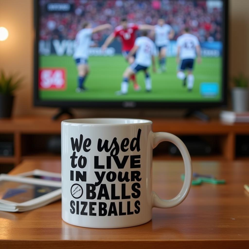 We Used To Live In Your Balls Mug: A Humorous Look at Football Fandom