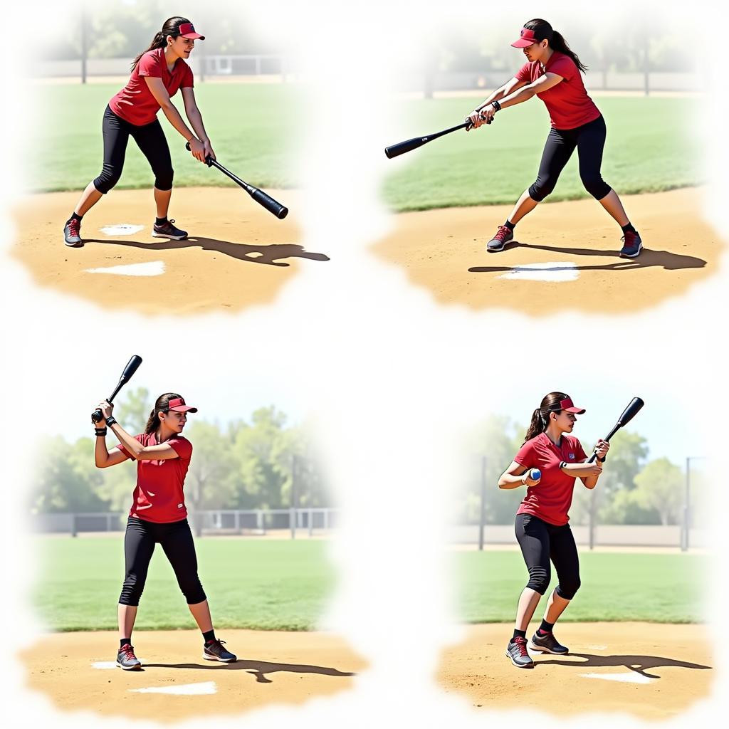 Weighted Softball Hitting Drills in Action