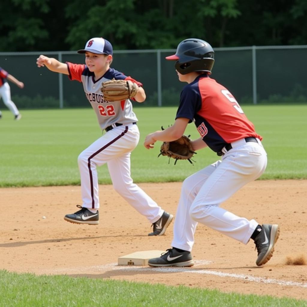 Westbrook Little League Field Game Action