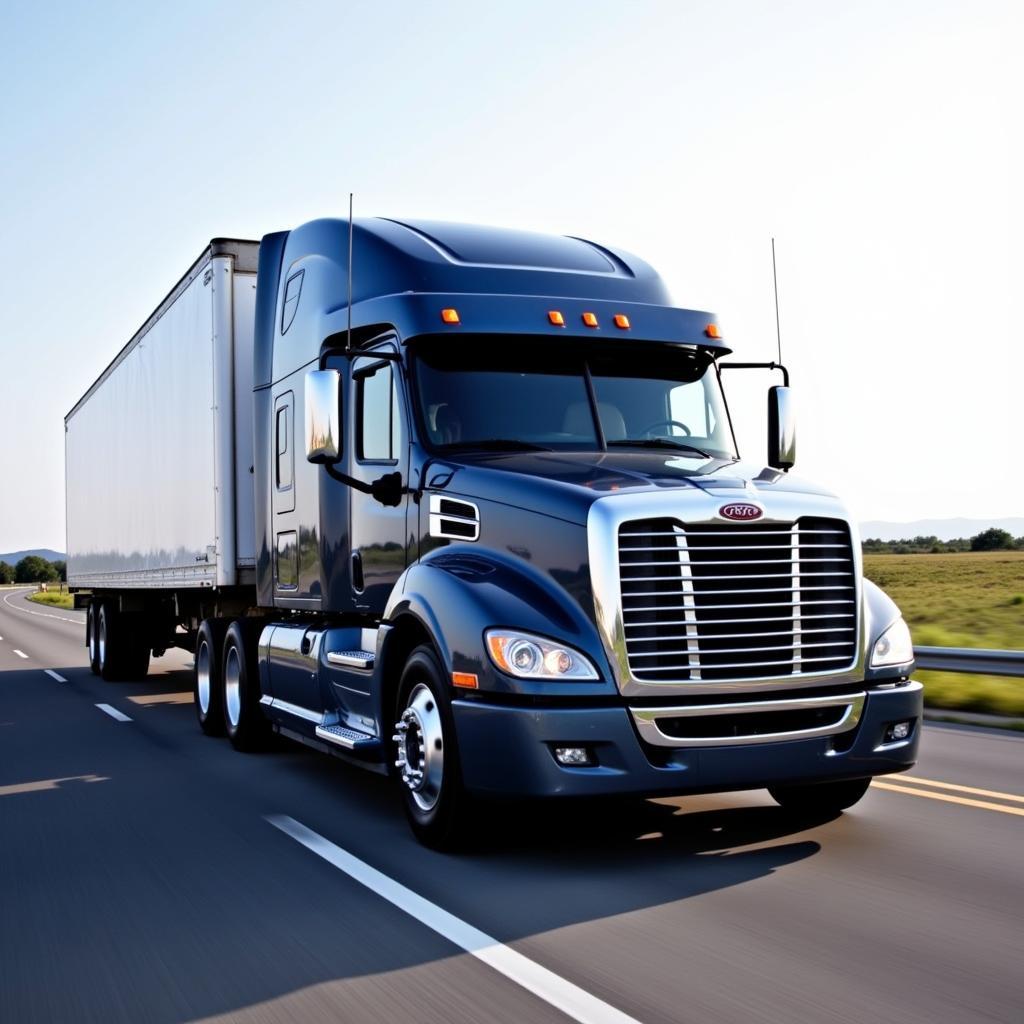 Western Star 4700 truck driving on a highway