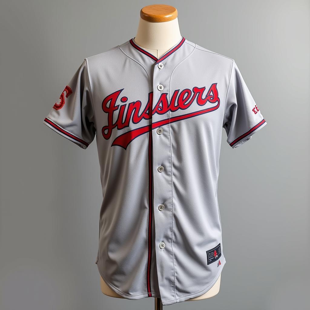 A vintage Chicago White Sox road jersey from the 1980s.