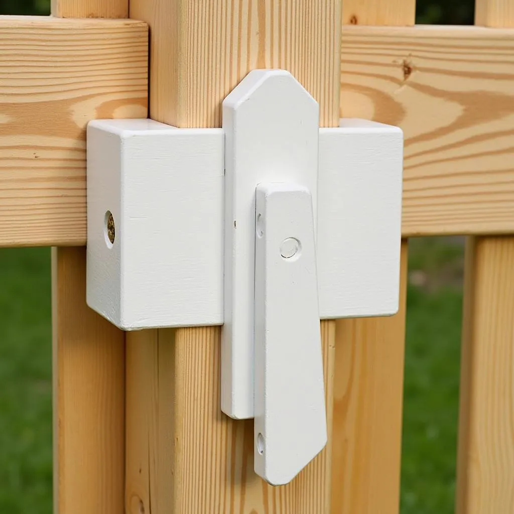 Wooden T Brace on Fence Post