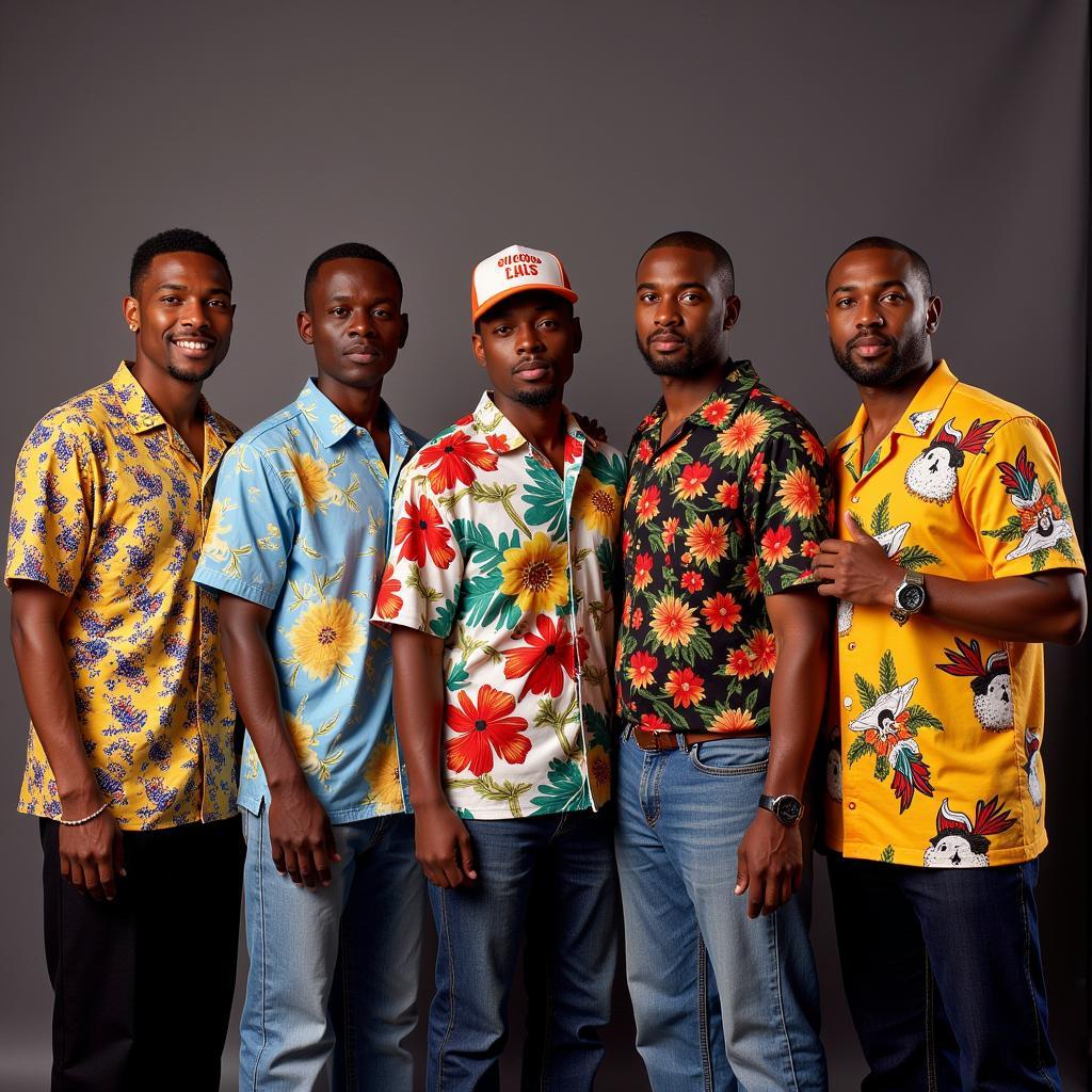 Wu-Tang Clan Members Sporting Hawaiian Shirts