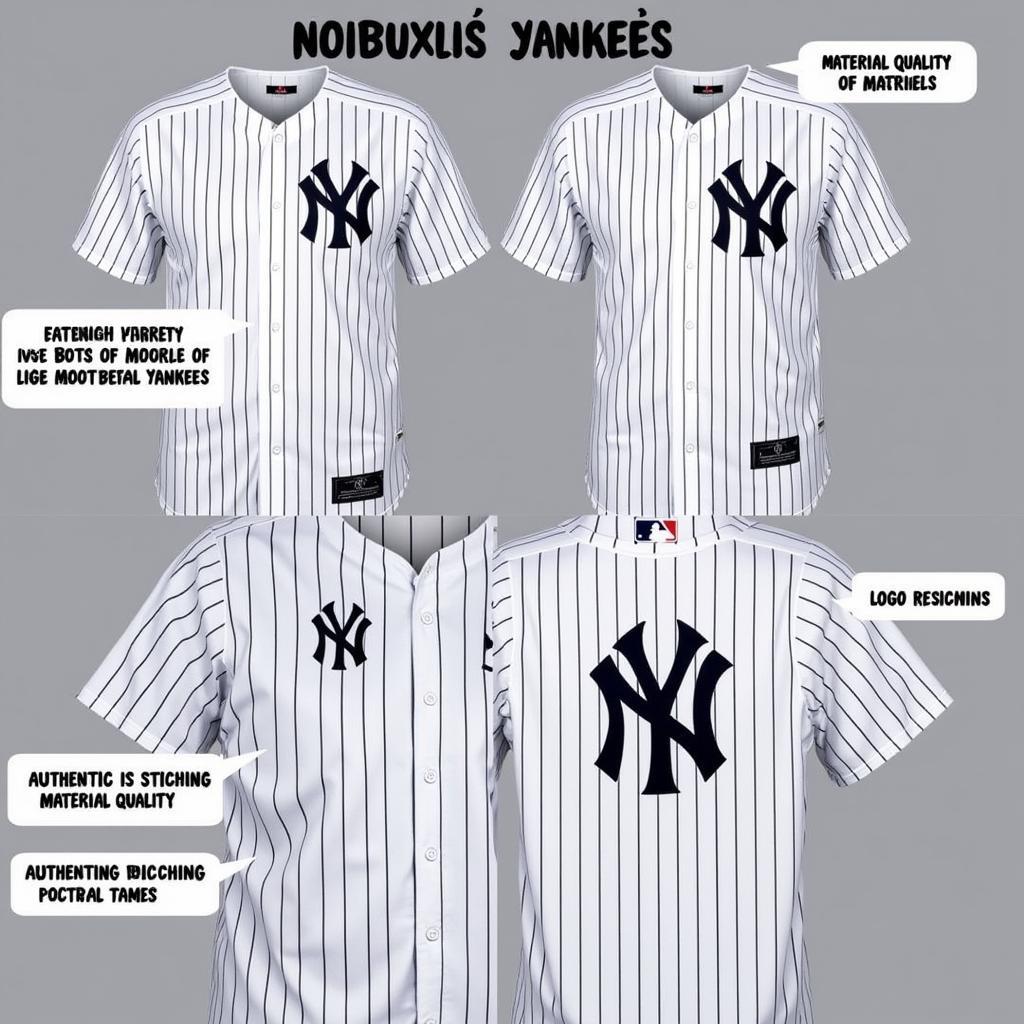 Comparison of Authentic vs. Replica Yankees Jerseys