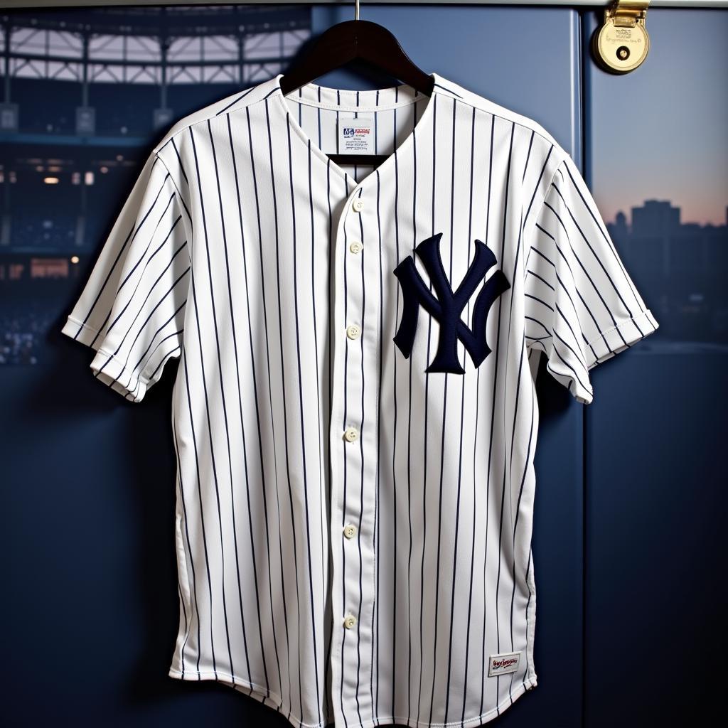 Classic Pinstriped Yankees Jersey with No Name