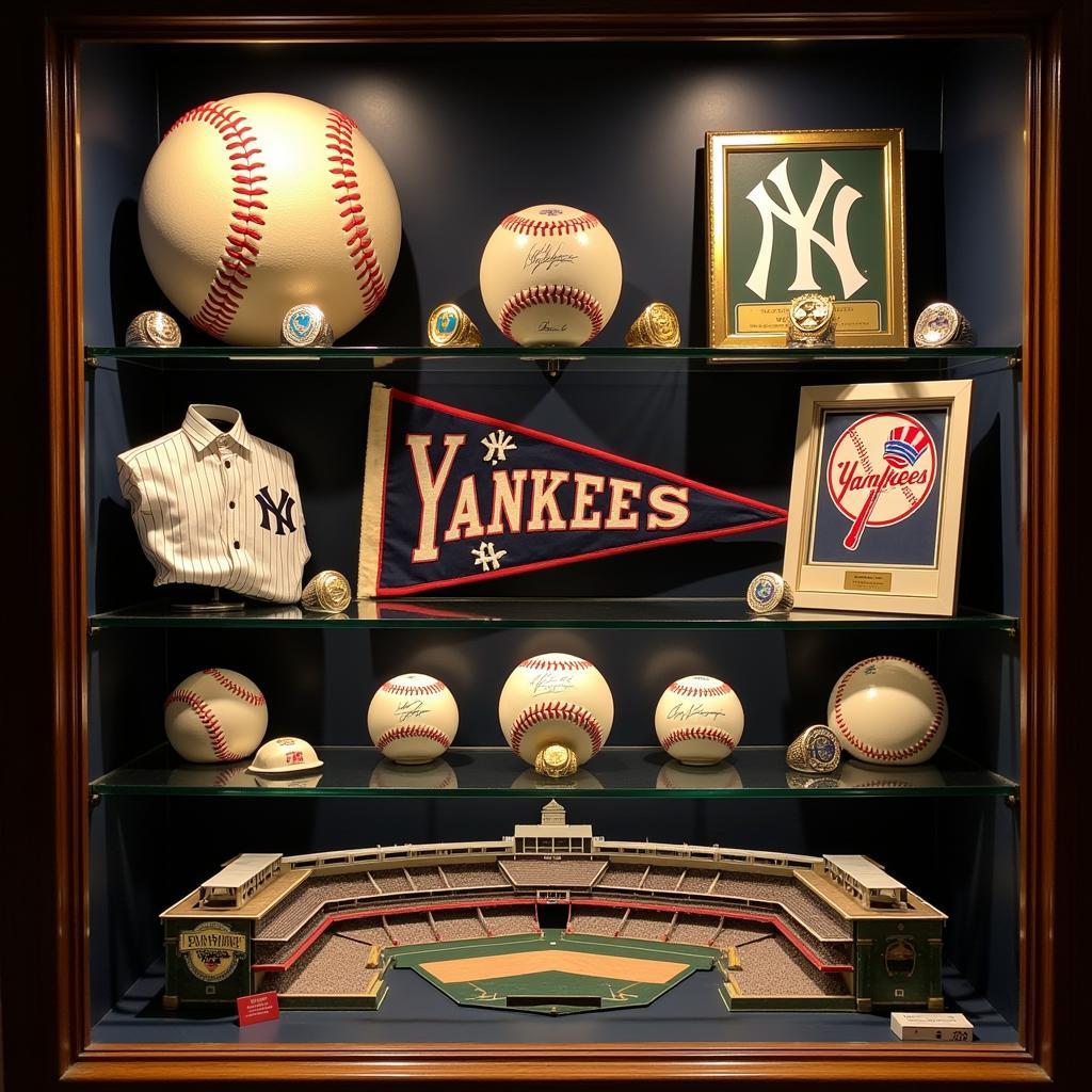 Yankees Memorabilia Display