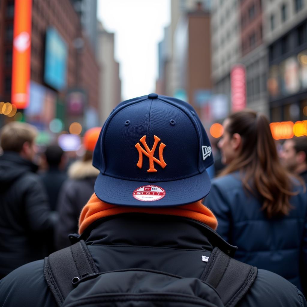 New York Street Style: Rocking the Yankees Mets Hat