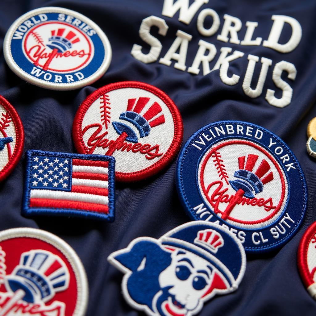 Collection of New York Yankees World Series Patches