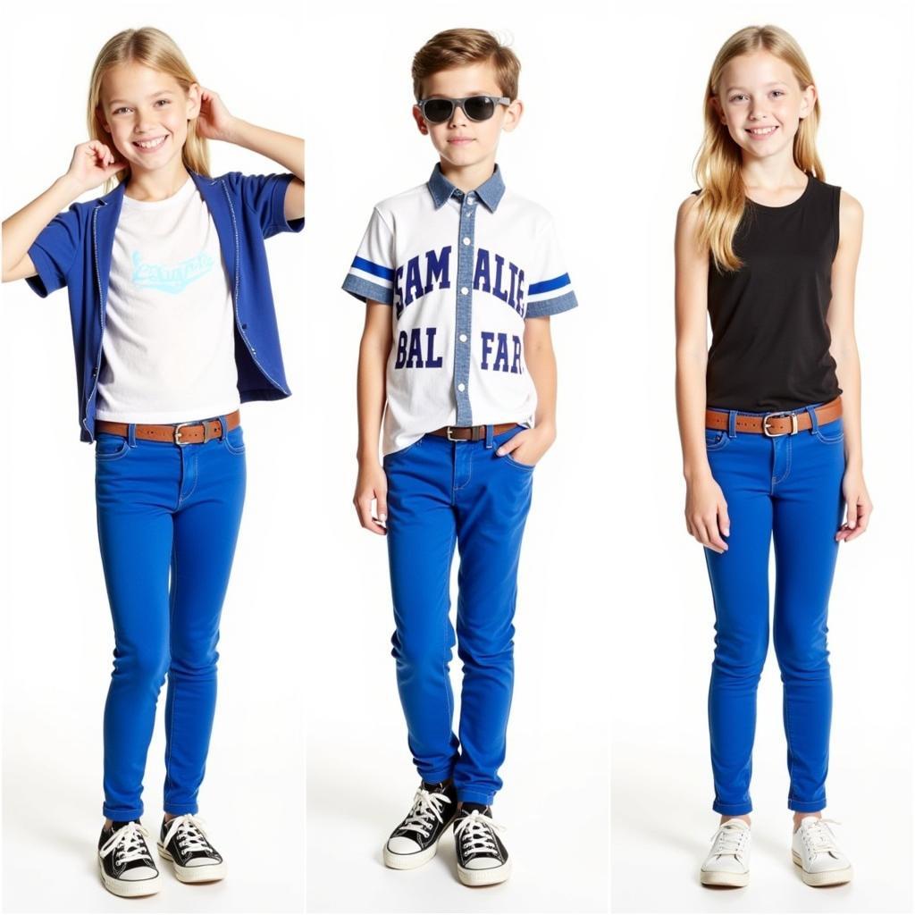 Different ways to style blue baseball pants for everyday wear