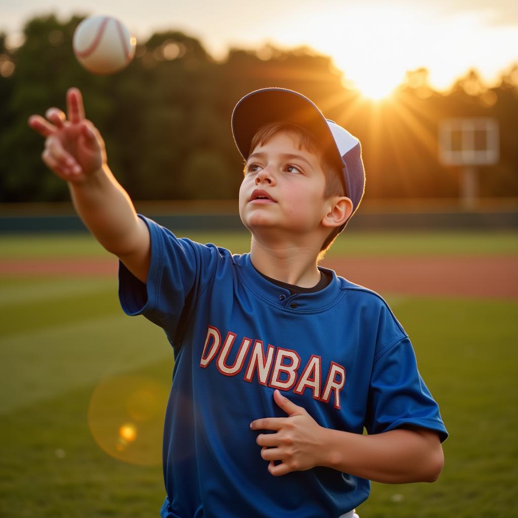 Youth Dunbar Baseball Practice