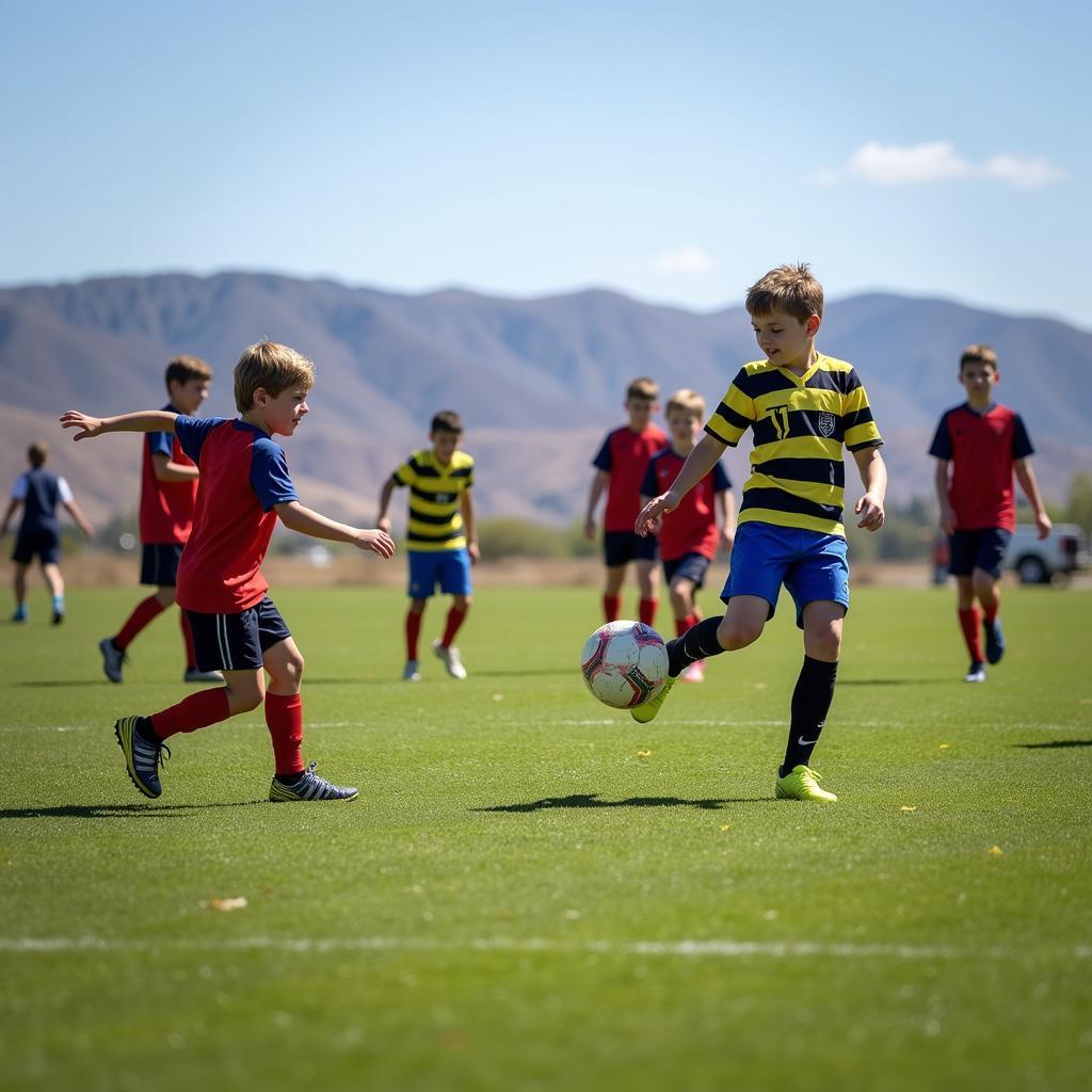 Youth soccer tournament in Lake Elsinore, California