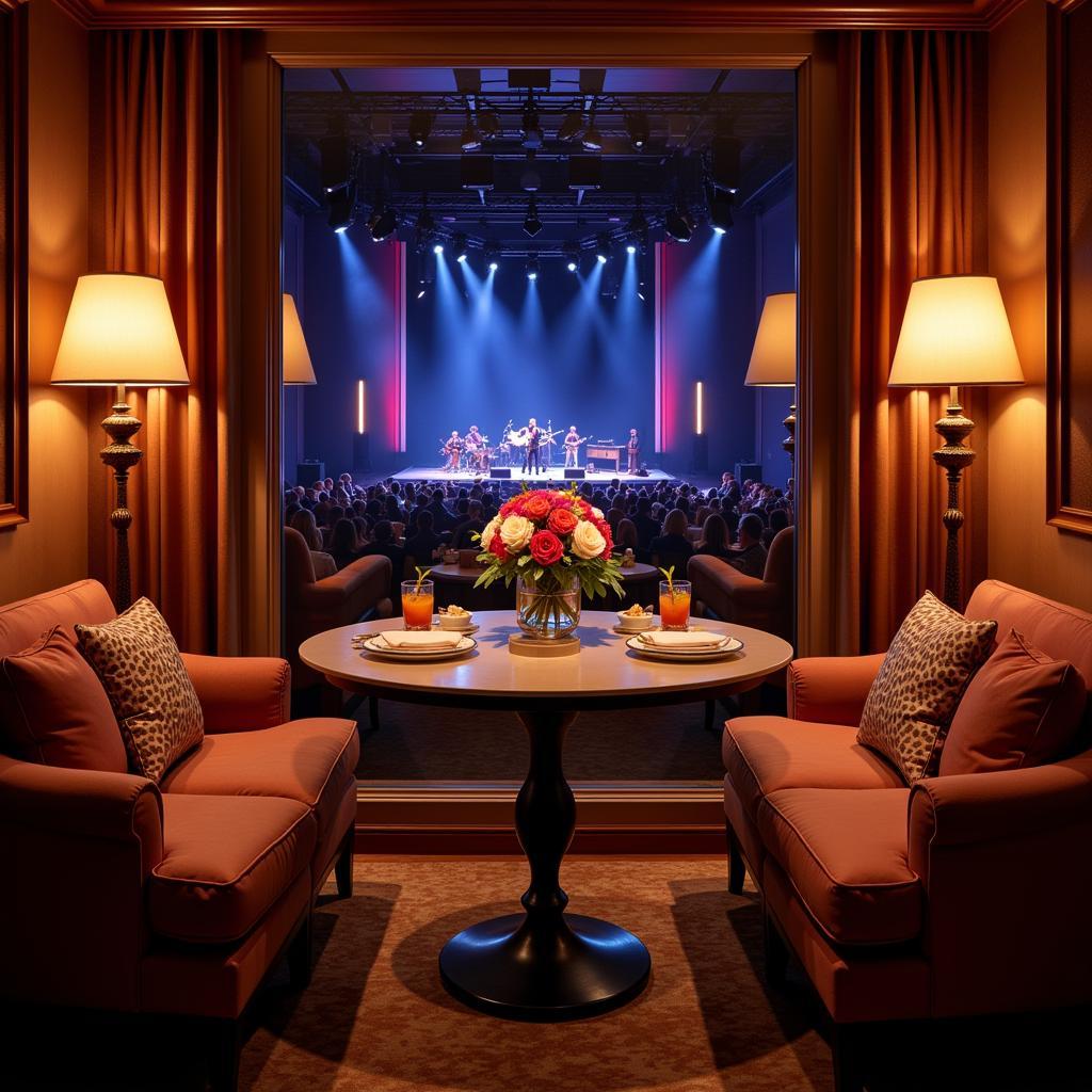 Zach Bryan Concert Suite Interior