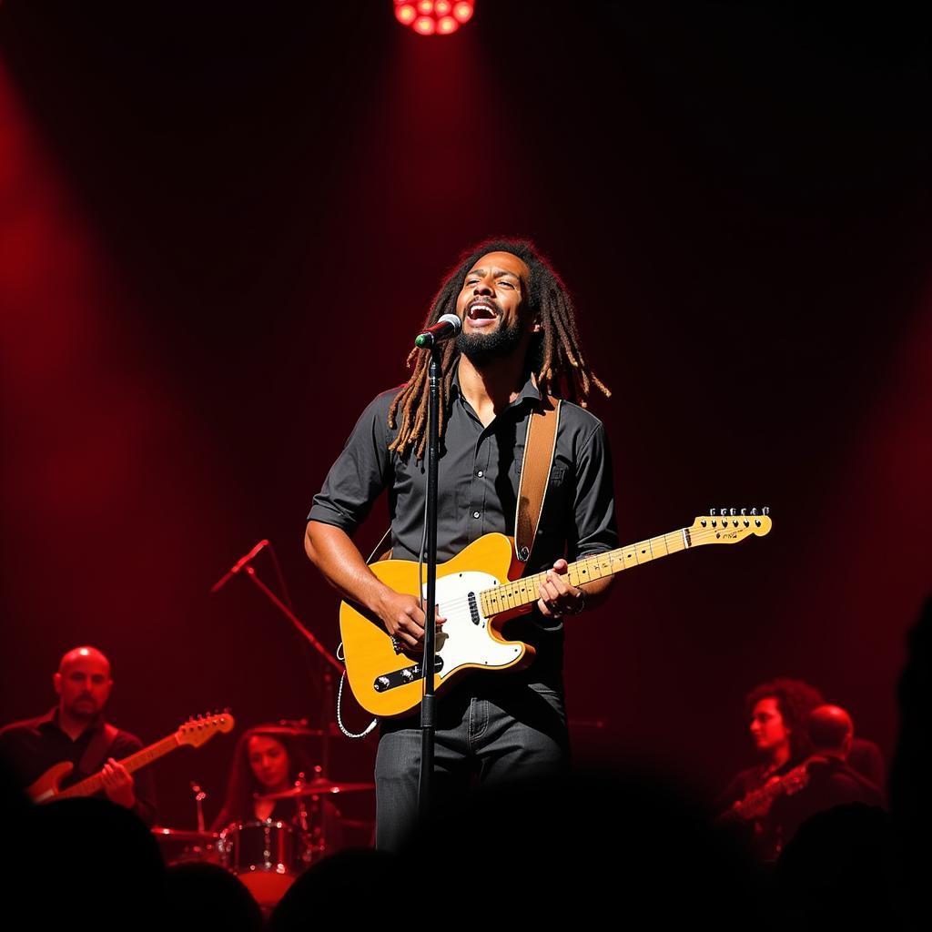 Ziggy Marley captivating the audience with his performance in San Diego