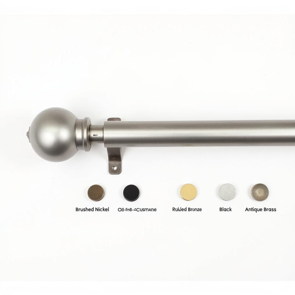 Different Finishes for 1 3 8 Curtain Rods