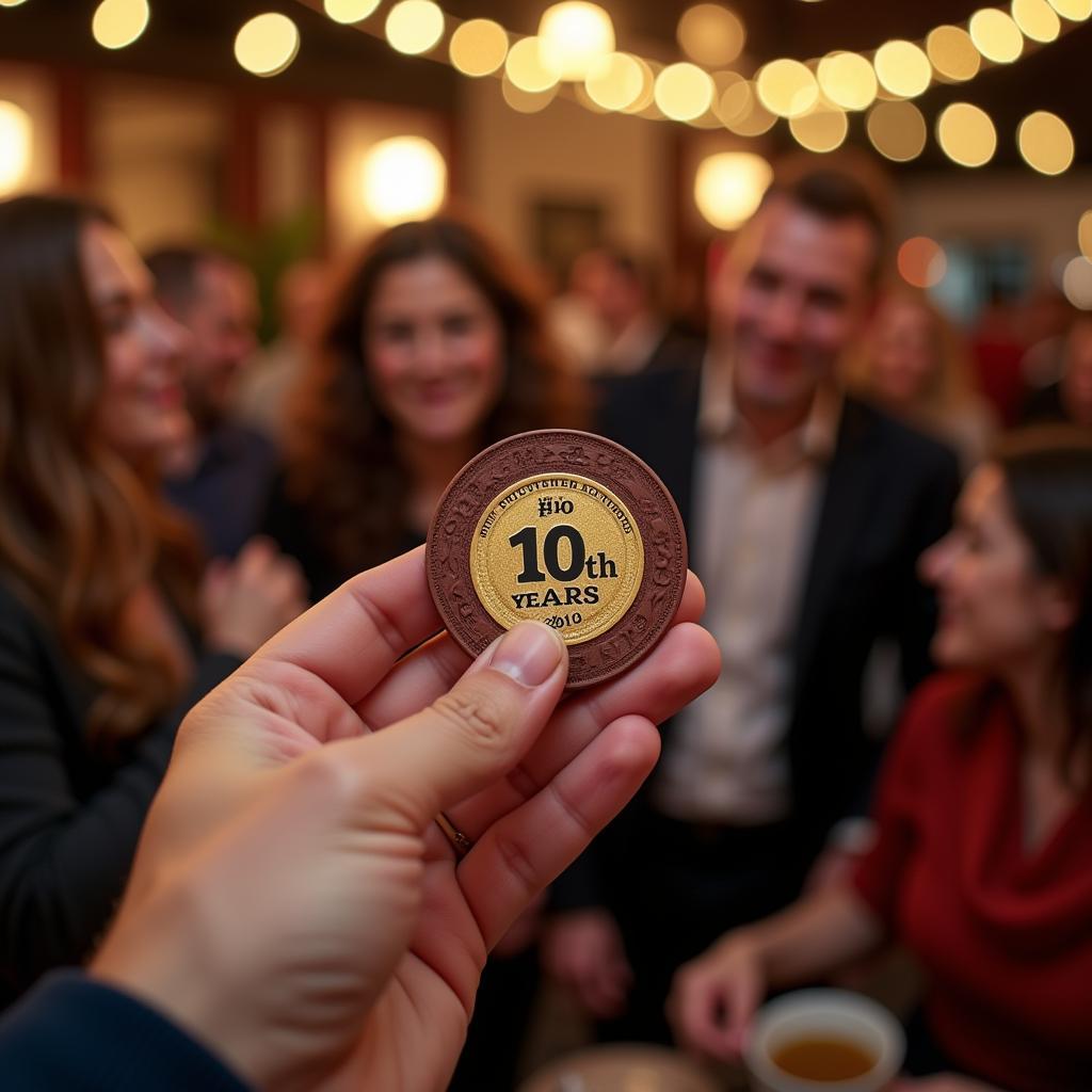 Celebrating 10 Years of Sobriety with the AA Chip