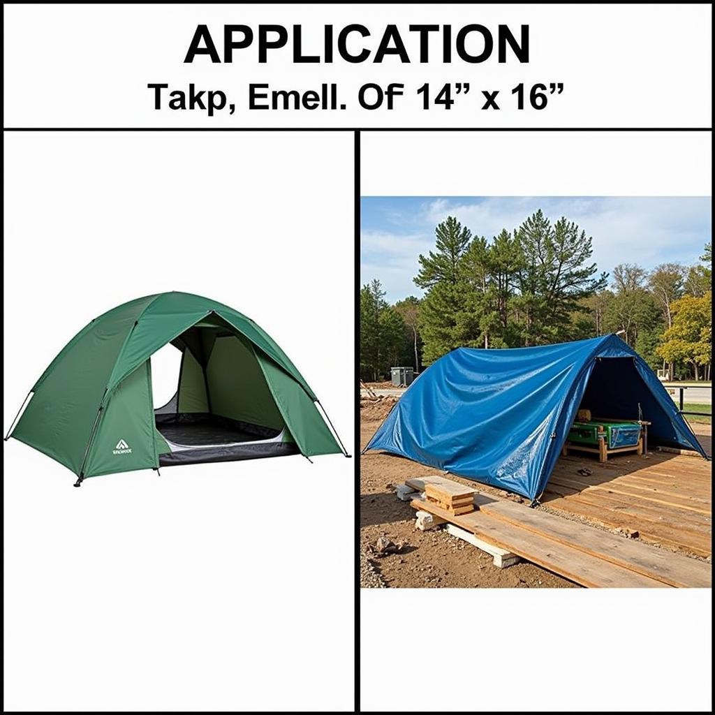 Using a 14x16 Tarp for Camping and Construction